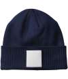 BB337R B337R Beechfield Appliqué Patch Beanie Oxford Navy / White colour image